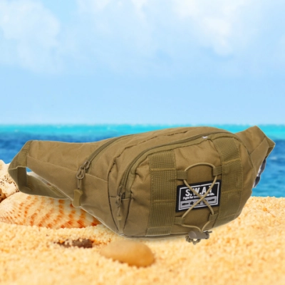 Сумка на пояс «Sport leader - Viking»,три кармана, цвет песочный, 32*16*6см