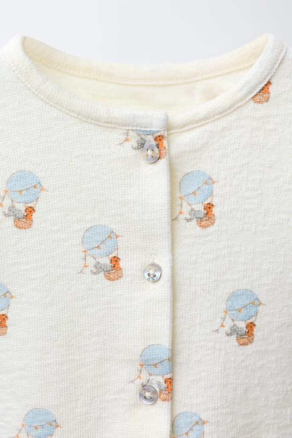 ZARA КУРТКА С ПРИНТОМ, ЭКРЮ