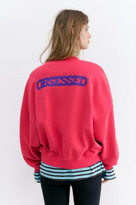 PULL&BEAR Толстовка с изображением Snoopy из мультфильма «Peanuts», красный