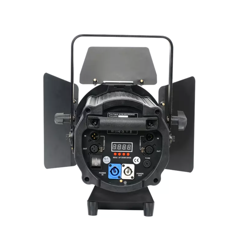LED Fresnel Spotlight with Auto Zoom — Fresnel прожектор 300 Вт RGBAL с авто-зумом 15–50°