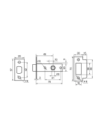 Межкомнатная защелка Фабрика замков 100 GF СТ-00001563