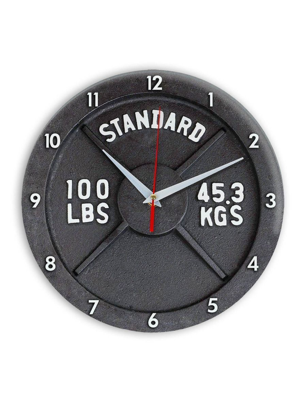 часы Блин штанги motivation clock 10 (-)