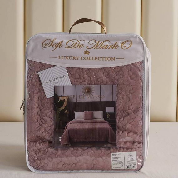 Теодор (пепел роза) Покрывало 210х230