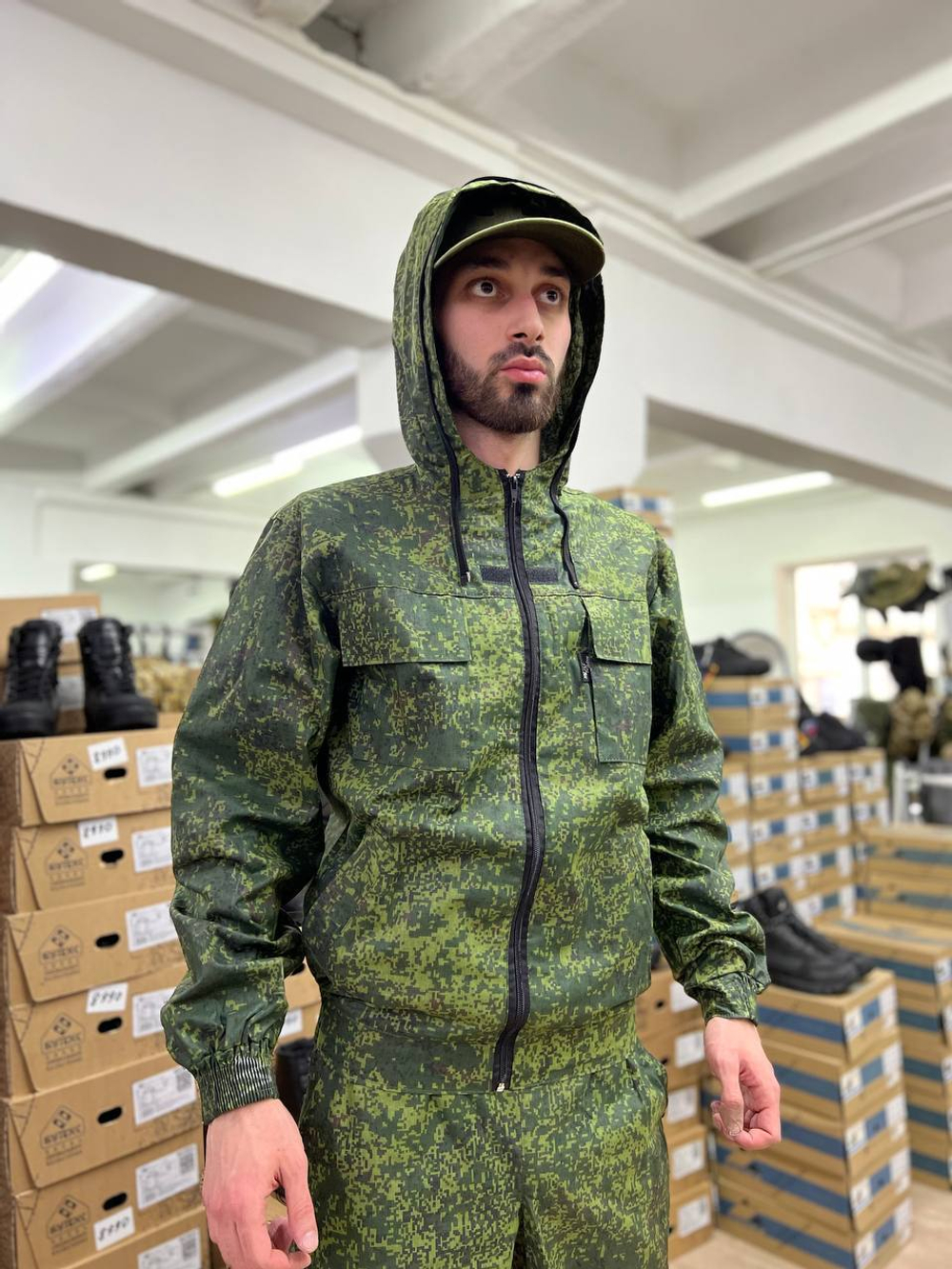 Костюм маскировочный / сорочка / зелёная цифра