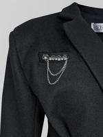 Пальто-пиджак AS`Kins 232 приталенное с беретом в комплекте