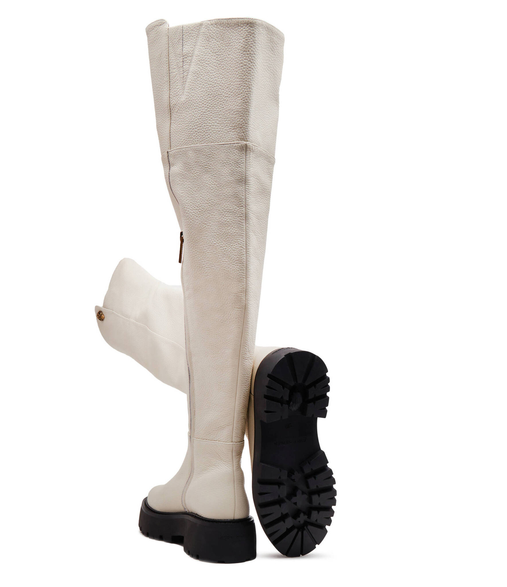 Кожаные ботфорты 225-shoreditch otk chunky Kurt Geiger - белый(655110109)