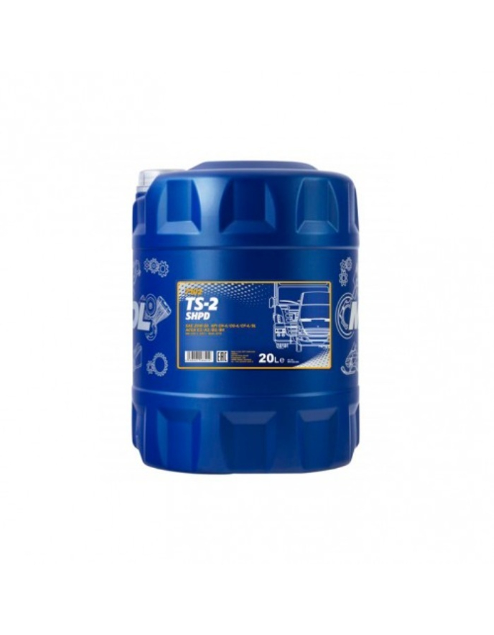 MANNOL TS-2 SHPD 7102 20W-50 CG-4/CF-4/CF/SJ Масло моторное, 20л