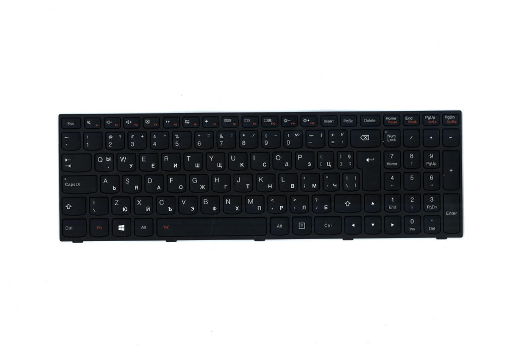 Клавиатура для ноутбука Lenovo G50-70/B50-70/Z50-70/B50-30/G50-45/G50-80/B50-80/G51-35 раскладка - русская, с подсветкой, черная (25214692), оригинал