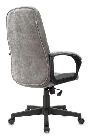 Кресло руководителя Бюрократ CH 002 серый Light-19 крестов. пластик