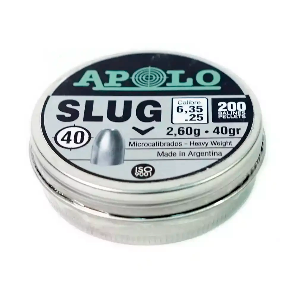 Пули APOLO Slug 6,35 мм 2.6 г (200 шт)