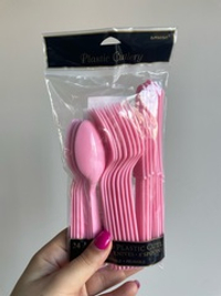 Столовые приборы пласт Pink 24шт.