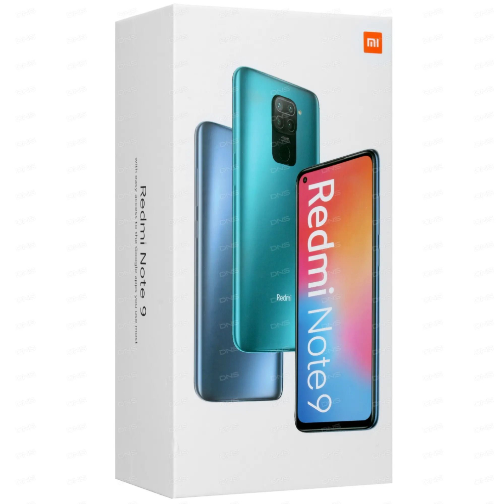 Смартфон Xiaomi Redmi Note 9 3/64 ГБ RU, Dual nano SIM, Белый