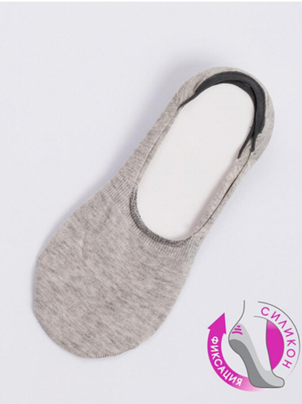 071K-352 ПОДСЛЕДНИКИ  МУЖСКИЕ св.серый меланж (31)