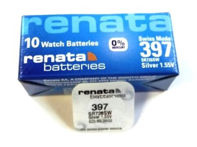 Батарейка, элемент питания  Renata 397 (SR726SW)0%Hg BL-1/10