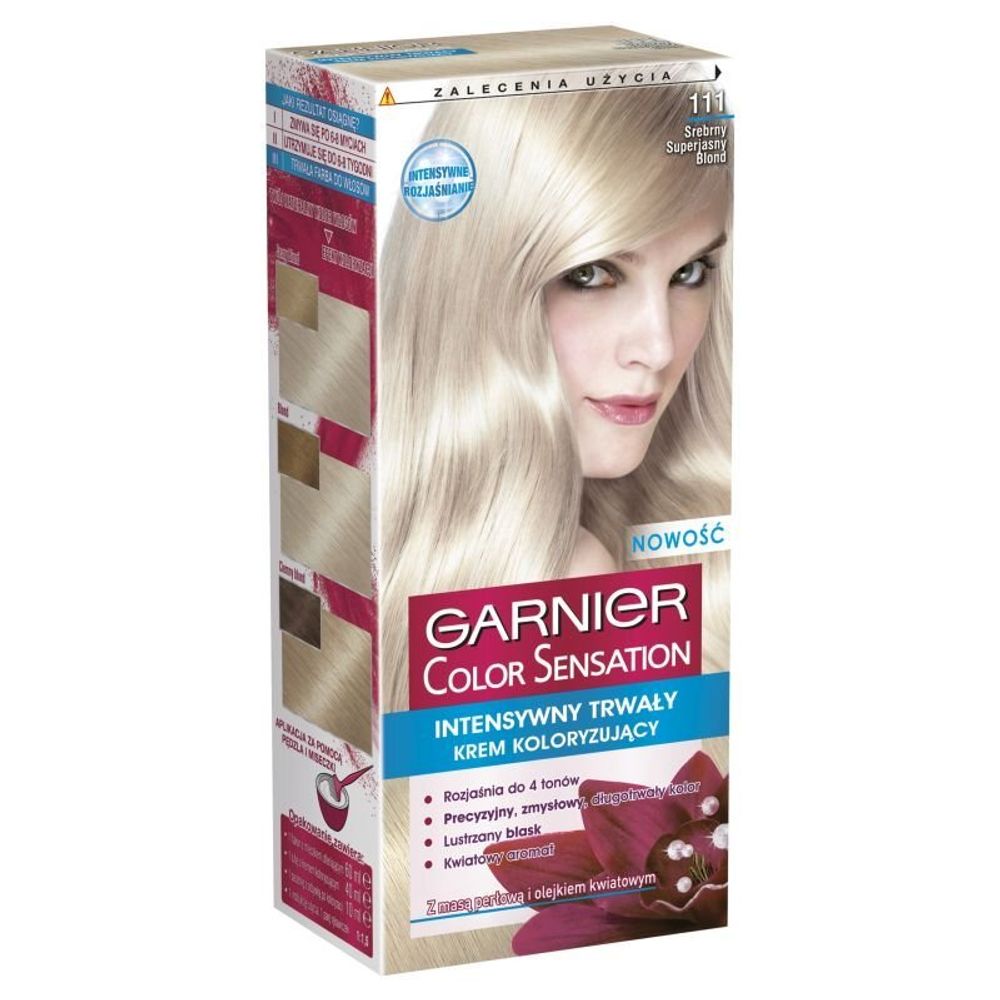 Garnier Краска для волос Color Sensation, тон №111, Ультра блонд платиновый, 60/60 мл
