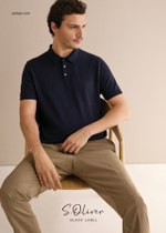 s.O PURE: тонкие классические брюки из мелированной эластичной ткани Black Label