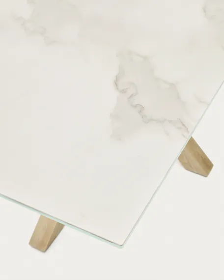 Стол Arya 160x90 керамика на стальных ножках под дерево