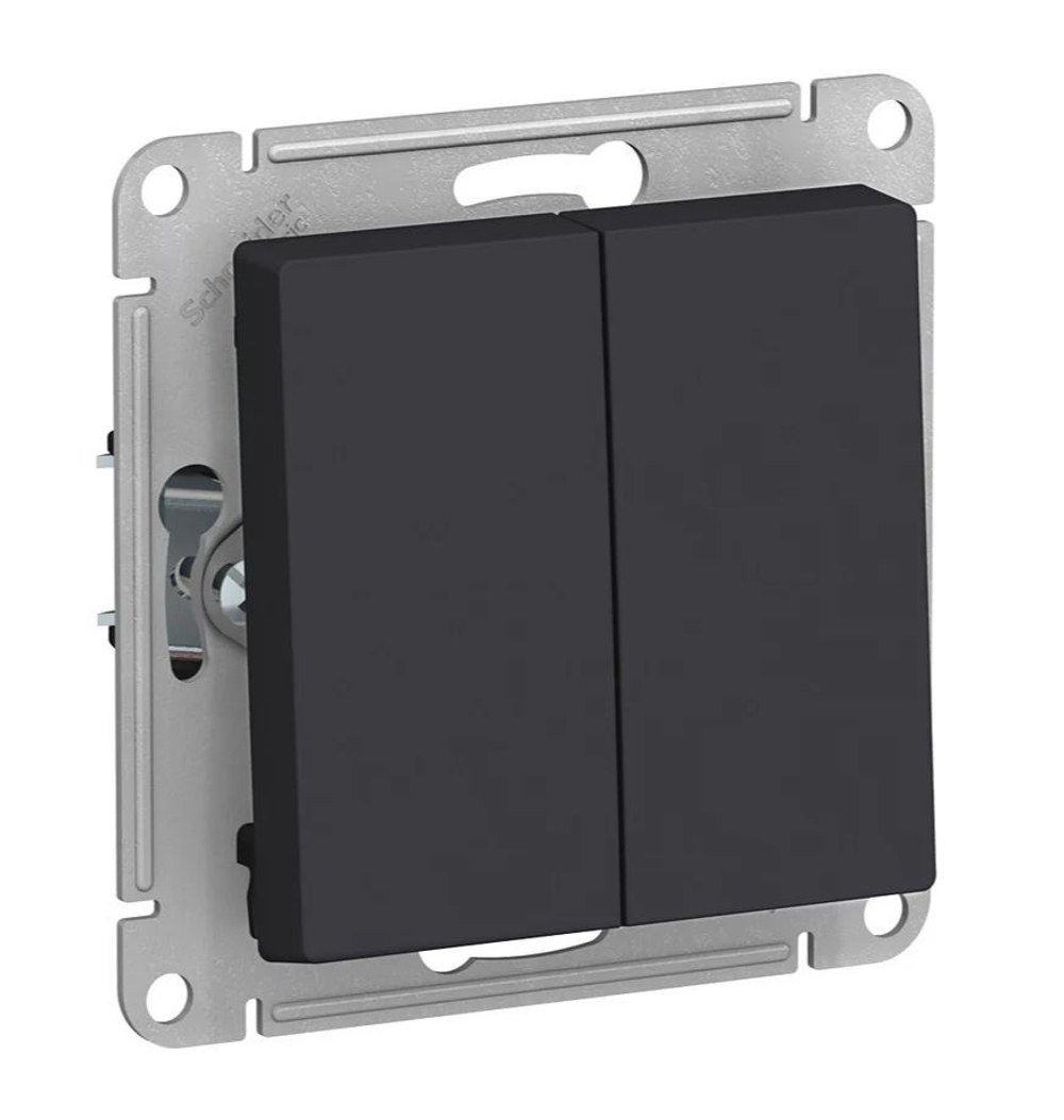 Выключатель 1-кл Schneider Electric Atlas Design карбон ATN001011