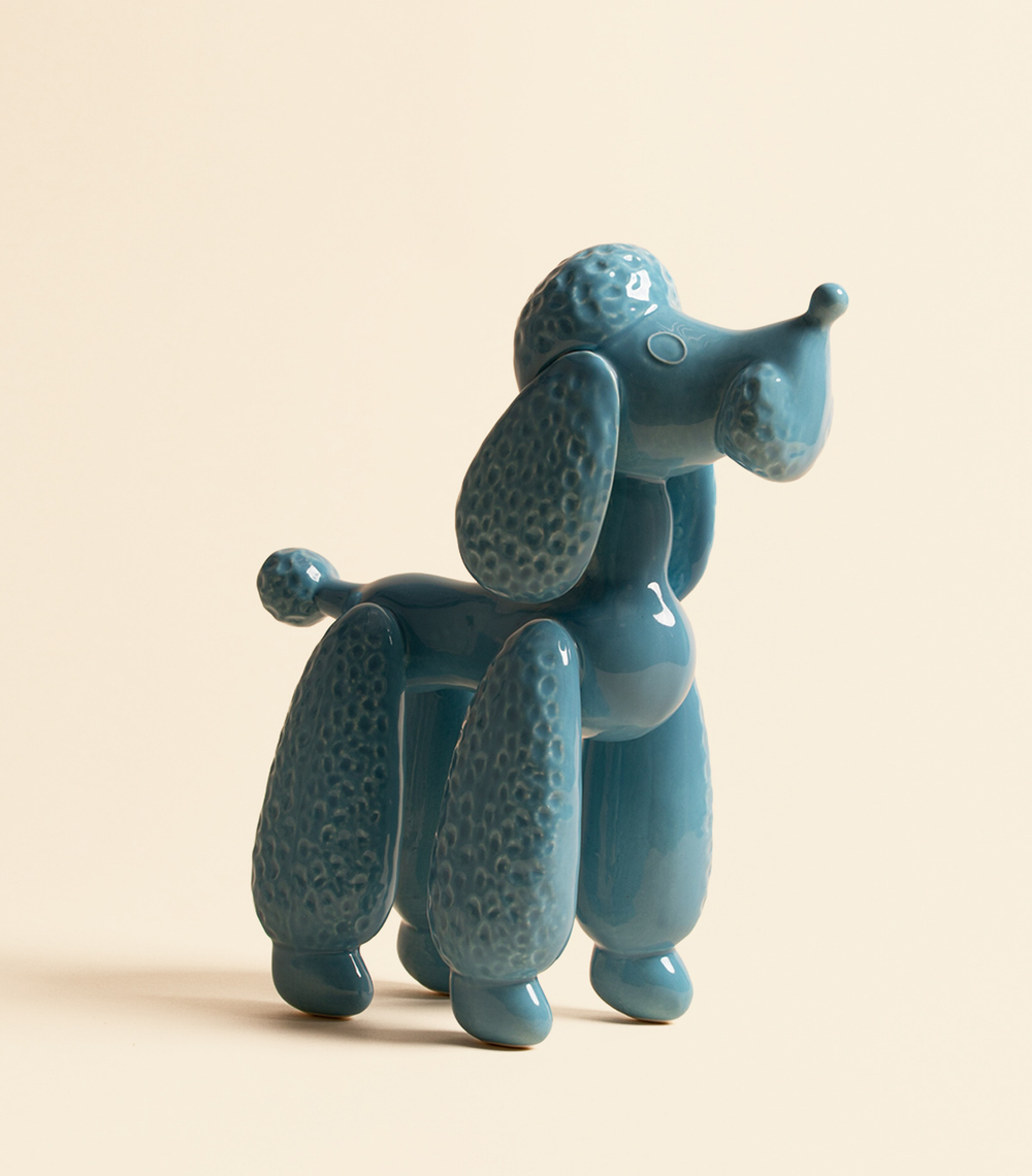 Фигура – Пудель керамический, голубой | Александра Маврина