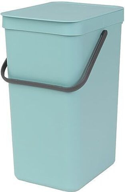 Brabantia Sort & Go Мусорный бак с ручкой 16 л мятный 109843