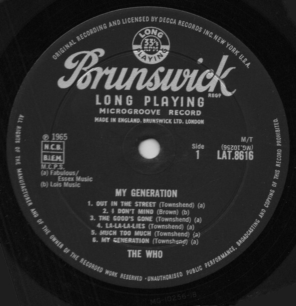 The Who / My Generation (Mono)(LP)