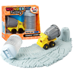 MGA Wonder Factory - Строительная машина + голубой песок Never Dry Sand 532934