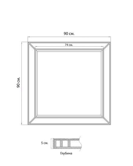 Настенное зеркало в раме “Бринкли”