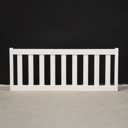 Бортик для кровати односпальной 90х200 Буфалина от падения из массива сосны, белый