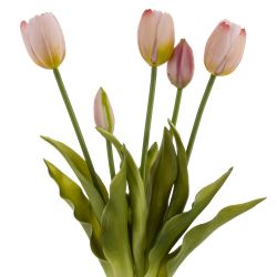 GAEM Цветы искусственные "Букет Тюльпанов" (Real Touch), L10 W10 H40 см