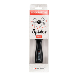 Парикмахерская щётка I Love My Hair "Spider Classic" 1502 L, глянцевая чёрная