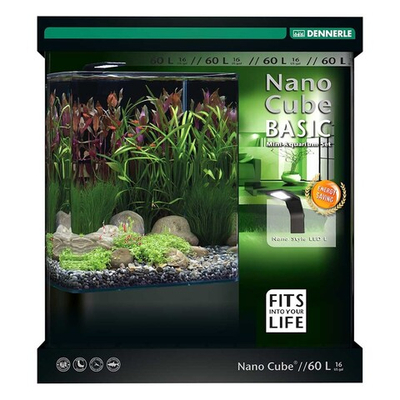 Dennerle NanoCube 60 Basic Style Led L - аквариум нано-куб с комплектом 60 л