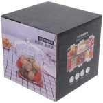 Кастрюля из боросиликатного стекла 1,5л «Хай-Тек» со стеклянными цветными ручками