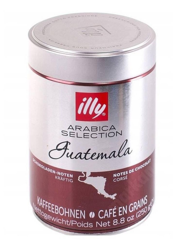 Кофе в зернах ILLY Guatemala Гватемала 250 мл, 4 шт