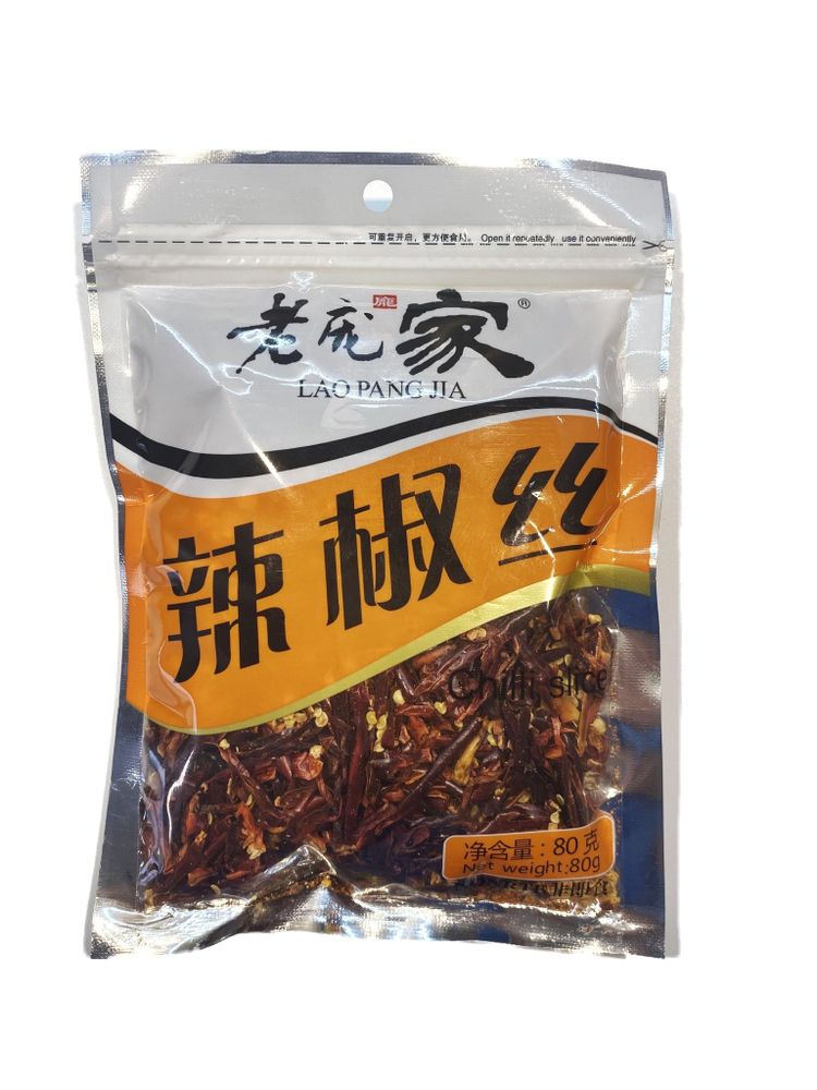Перец чили Laopangjia ломтики 80 г, 2 шт