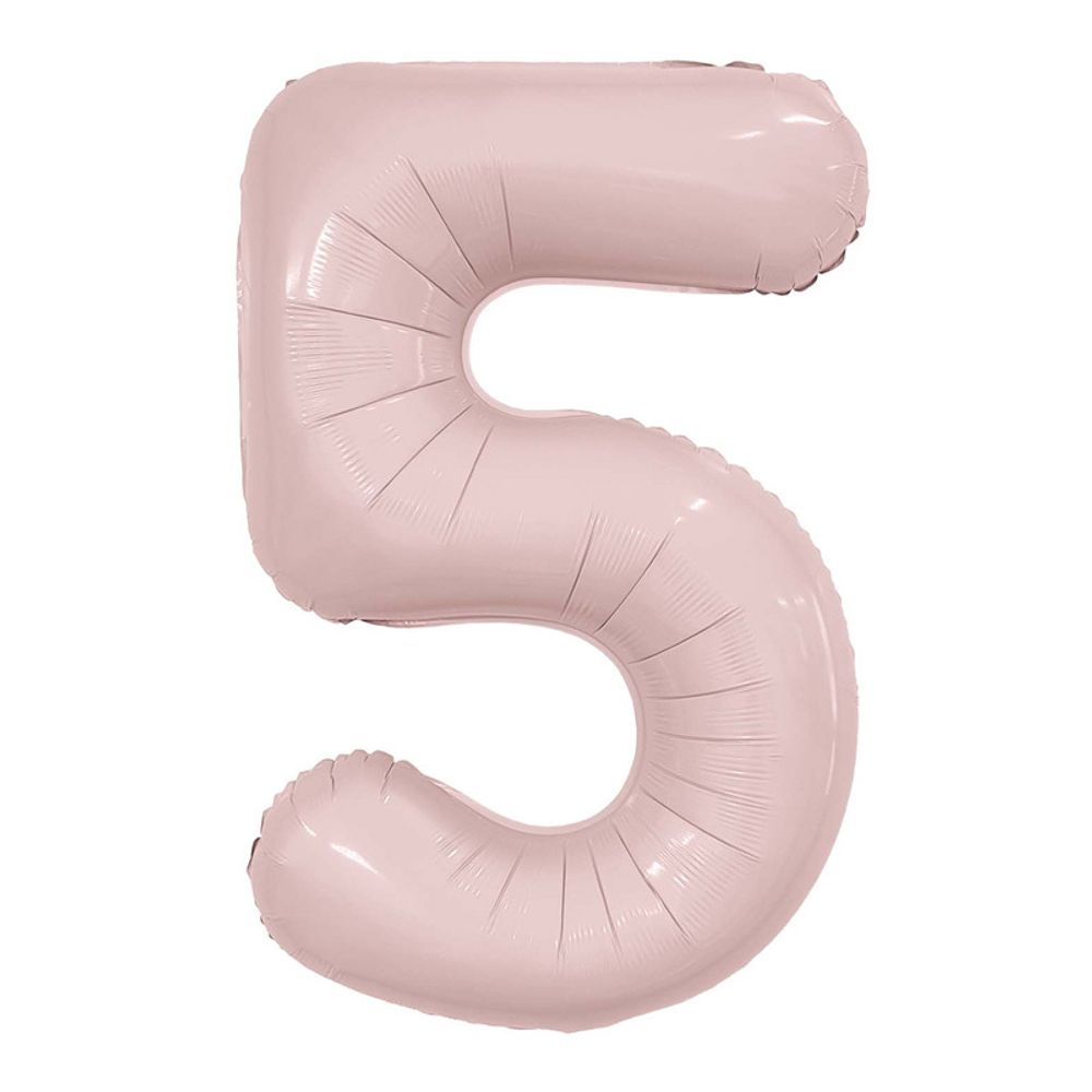 Цифра 5 пыльная роза 40&quot; Agura