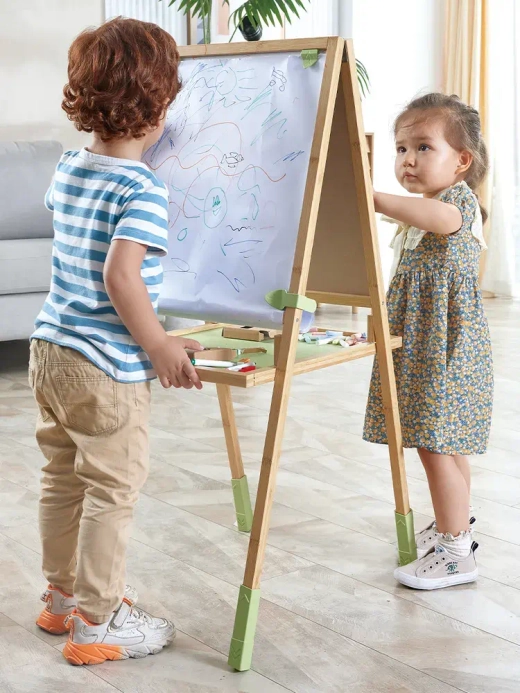 Мольберт детский двухсторонний из бамбука, HAPE
