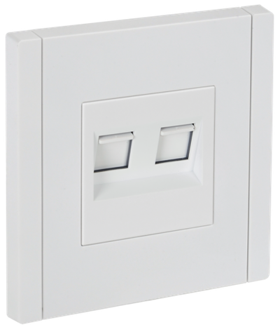FORTE&PIANO Розетка двойная RJ11+RJ45 кат.5E FP235 белый IEK