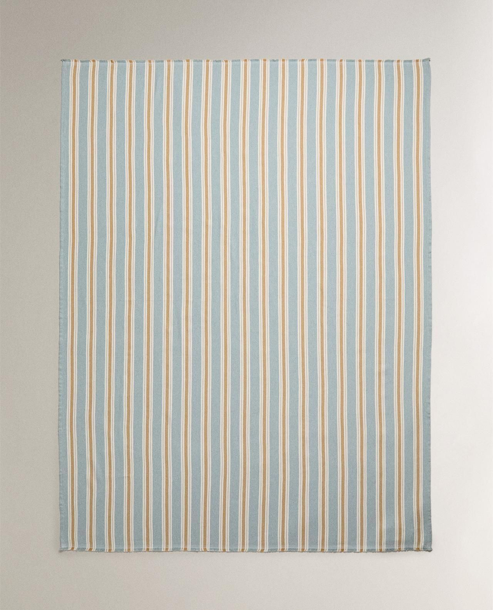 Zara Home - Гладкий универсальный плед, синий, 140x190 см