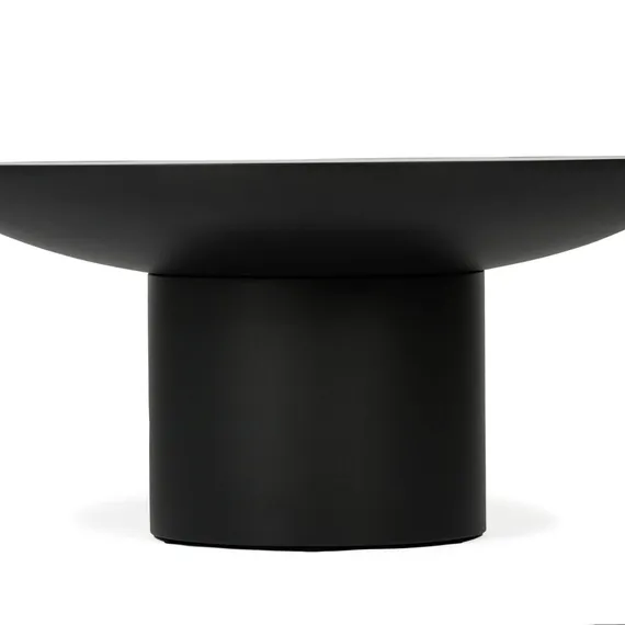 Кофейный стол Floss Ø75х36 см, черная керамика