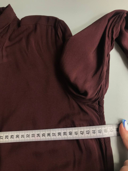 Платье-туника H&M винного цвета, маркировка 32, на 40 размер