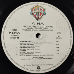 Винтажная виниловая пластинка LP A-ha Scoundrel Days (Japan 1986) (Obi, Stickers) Cry Wolf