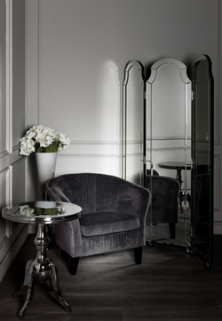 Ширма зеркальная на колесах 3 полотна Garda Decor KFC799