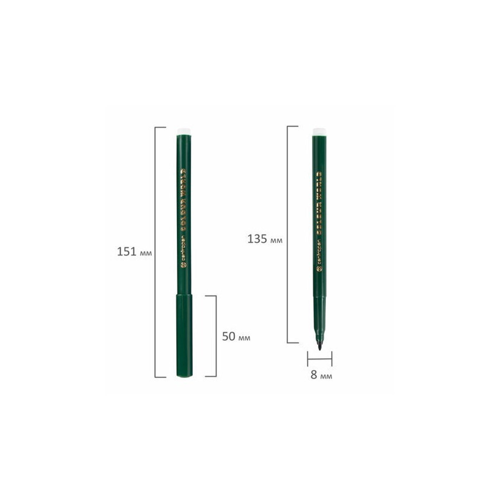 Фломастеры 12цв. CENTROPEN "Colour World", круглые, смываемые, 7550/12TP, 7 7550 1284