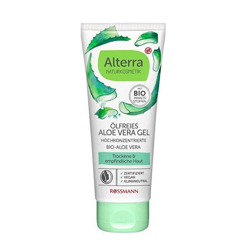 Гель для лица и тела с алоэ вера Aloe Vera Gel Alterra, 100 мл (срок годности до 10.2025)