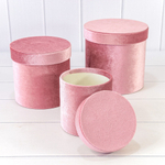 Коробка 18х17.7 см Набор 3 шт "Бархат" (Лиловый)