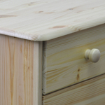 Комод 75х35х80 Хаба, с ящиками для одежды, деревянный, напольный, прикроватный, массив сосны, Dipriz