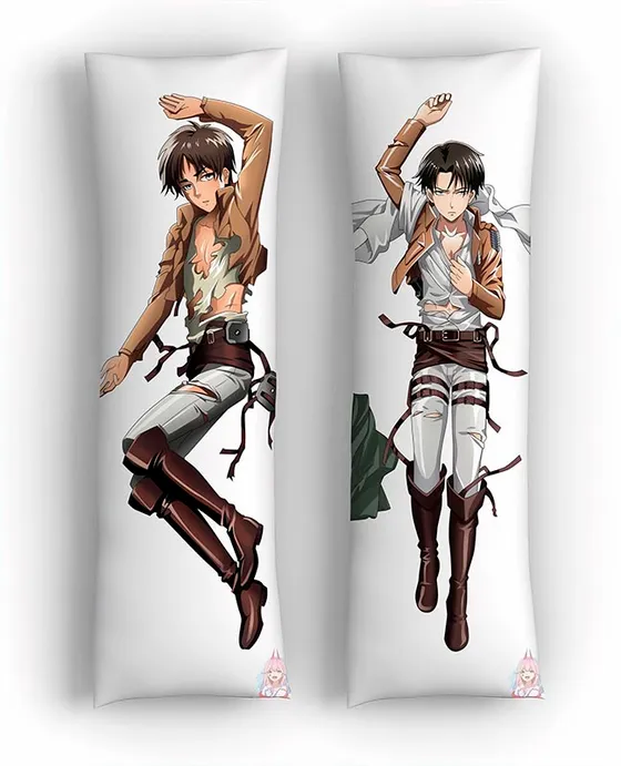 Дакимакура Леви Аккерман и Эрен Йегер