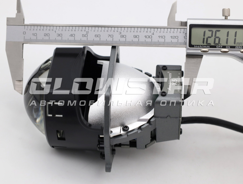 Билед модули Aozoom X5 2025 (прямоугольные) 3.0 дюйма, 2 чипа, 5500K, 12V, 58W/66W крепление 3R (комплект, 2шт)