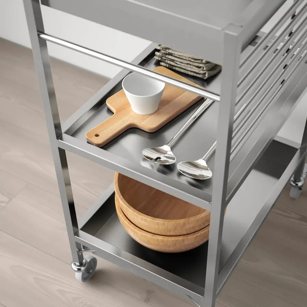 Тележка - KUNGSFORS IKEA/КУНГСФОРС ИКЕА, 90х60х40 см, серый