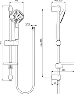 Промо-комплект смесители и душевой гарнитур Ideal Standard Ceraplan III,BD005AA